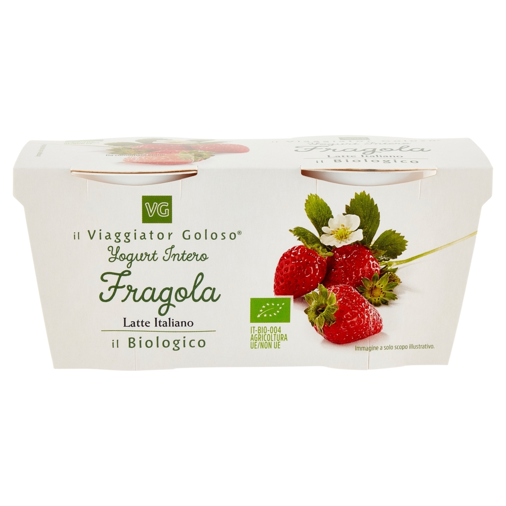 Yogurt Intero alla Fragola BIO, 2x125 g
